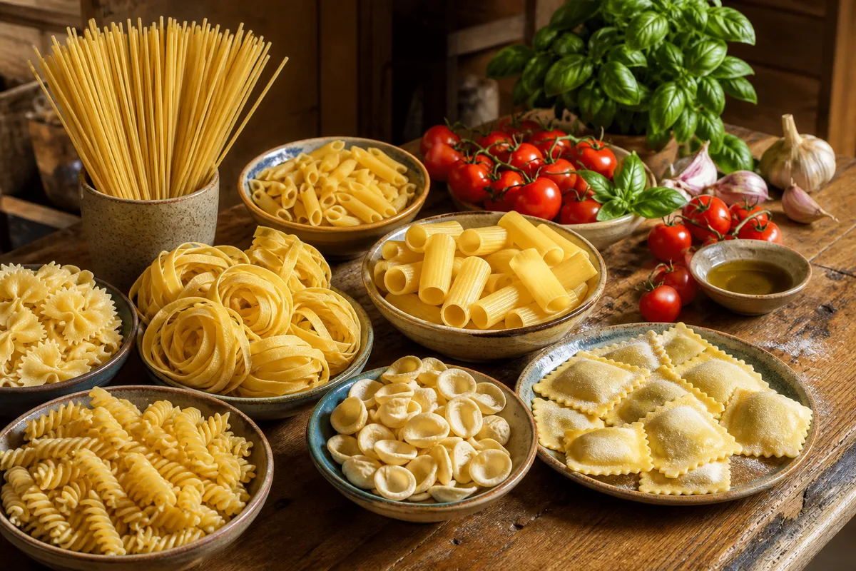 Formes de pâtes italiennes : le guide pour ne plus se tromper